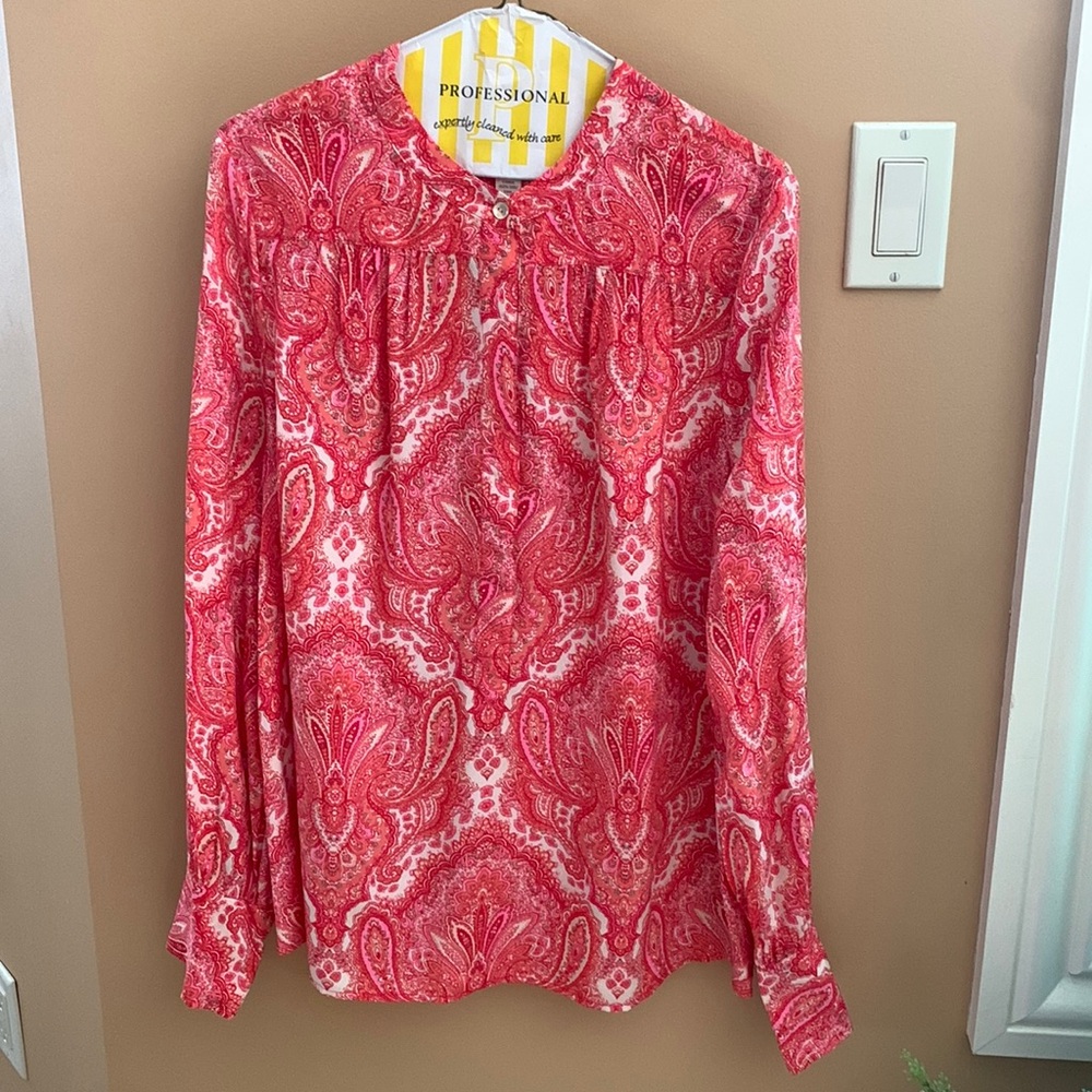 j crew silk blouse